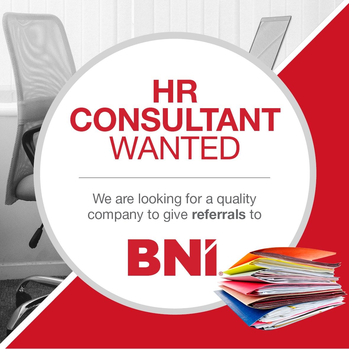 We're looking for a HR Consultant to give referrals to We're looking for a HR Consultant to give referrals to
